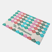 Paillasson Retro Mid Mod Atomic Holiday Motif Personnalisé (Incliné)