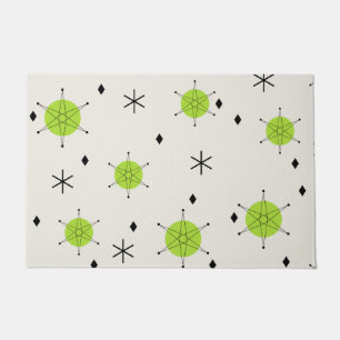 Paillasson Retro Mid Mod Starburst Sky Chartreuse
