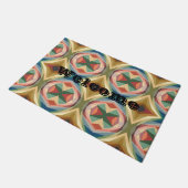 Paillasson Retro Pop Art Geometric Color Block Pattern (Incliné)