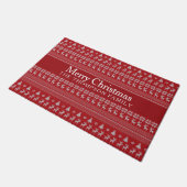 Paillasson Retro Red Reindeer Custom Joyeux Noël (Incliné)