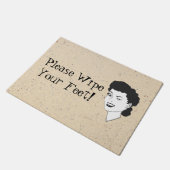 Paillasson Retro S'Il Vous Plaît Essuyer Votre Porte Pieds Ma (Incliné)