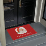 Paillasson Rétro Vintage Jolly Santa Claus de Christmas<br><div class="desc">Un paillasson avec une photo festive rétro. Le vieux Père Noël Jolly avec ses joues rousses et son sourire chaleureux et amical. Un peu de nostalgie de l'ancienne école pour les vieux temps,  cette image rappelle les souvenirs des célébrations du passé de Noël.</div>