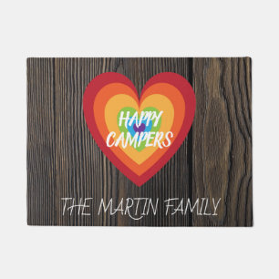 Paillasson Rétros profondément satisfaits en bois rustiques