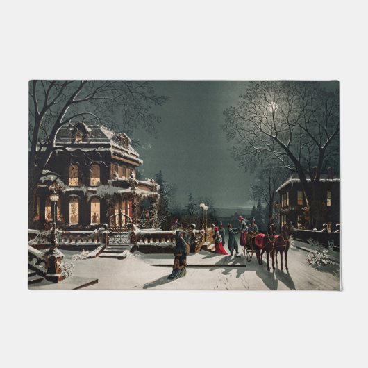 Paillasson Réveillon de Noël par Joseph Hoover et Fils (Devant)