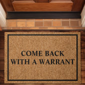 Paillasson Revenez Avec Un Mandat Personnalisé Drôle