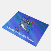Paillasson Rêver D'Un Grand Requin Blanc Drôle Noël (Incliné)