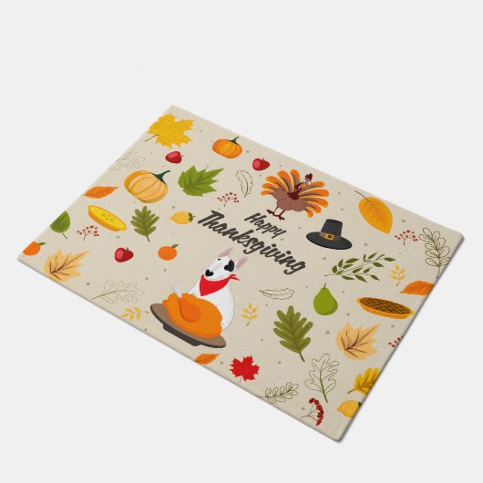 Paillasson Rex TV Terrier Thanksgiving Door Mat (Incliné)