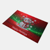 Paillasson Rhinestones Snowman Holiday Doormat (Incliné)