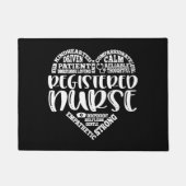 Paillasson RN, Infirmière inscrite métro coeur d'art (Devant)