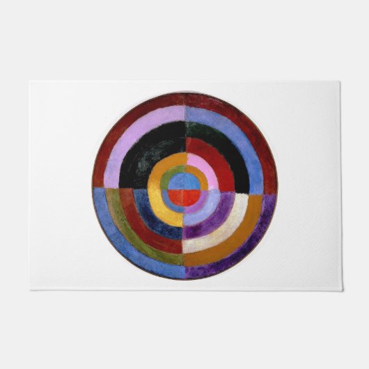 Paillasson Robert Delaunay Peinture d'art Abstrait classique (Devant)
