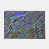 Paillasson Roche numérique à l'ombre satinée bleu brûlé vert (Devant)