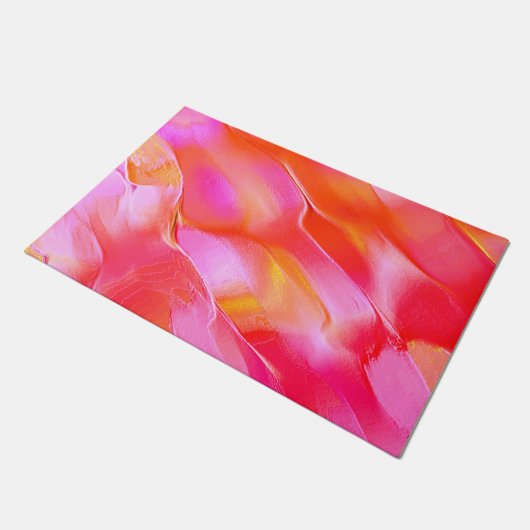 Paillasson Rocher rose et orange pâle (Incliné)