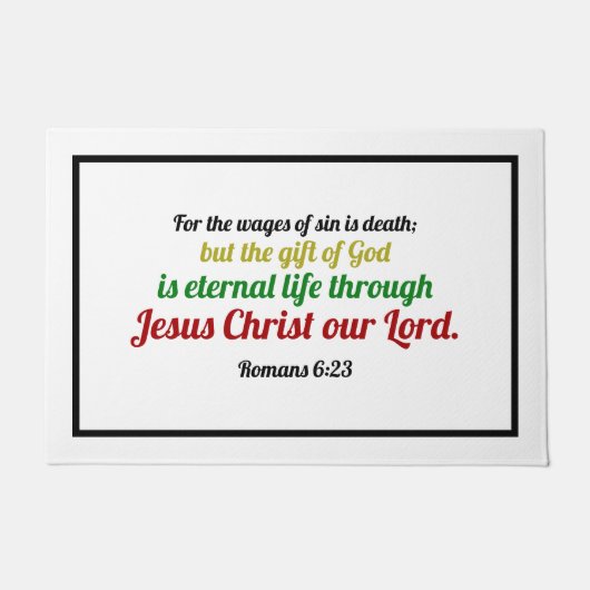 Paillasson Romains 6 Bible du salut Vermat (Devant)