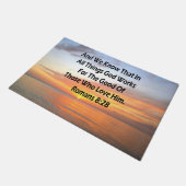 PAILLASSON ROMAINS INSPIRANTS 8:28 SCRIPTURE VERSE (Incliné)