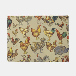 Paillasson Rooster Poulet de la ferme Pays Animal