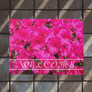 Paillasson Rose Azalea Blooms Floral Welcome Doormat