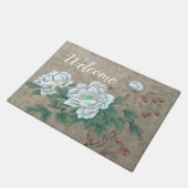 Paillasson Rose blanche (Incliné)