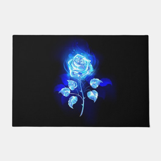 Paillasson Rose bleu brûlant (Devant)