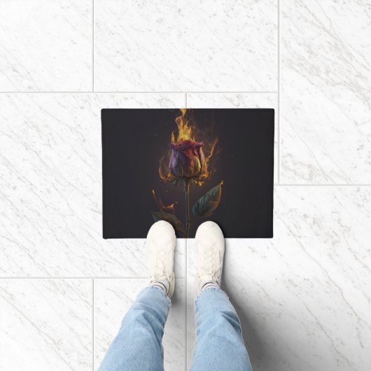 Paillasson rose en feu (Intérieur)