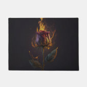 Paillasson rose en feu (Devant)
