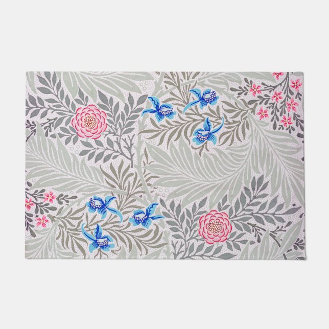 Paillasson Rose et Larkspur, William Morris (Devant)