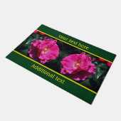 Paillasson Rose In Full Bloom Close Up Personalized (Incliné)