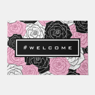 Paillasson Rose moderne