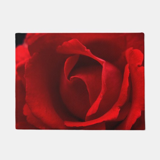 Paillasson Rose rouge dmcnm (Devant)