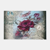 Paillasson Rose victorien Ephemera Stylisé (Devant)
