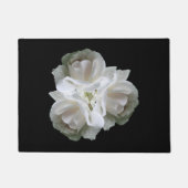 Paillasson Roses Blanches Avec Bouquet Raindrops (Devant)