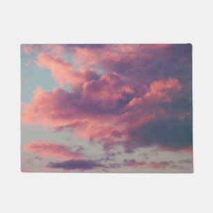 Paillasson Roses Dreamy nuages de coucher de soleil esthétiqu