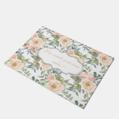 Paillasson Roses élégants, Message Motivationnel (Incliné)