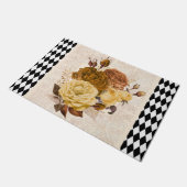 Paillasson Roses vintages du jardin Arlequin (Incliné)