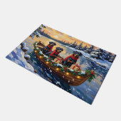 Paillasson Rottweiler Christmas Boat Holiday (Incliné)