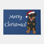 Paillasson Rottweiler de Noël (Devant)