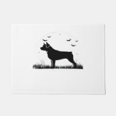 Paillasson Rotweiler Chien - Halloween Lune Silhouette Oversi (Devant)