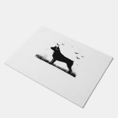 Paillasson Rotweiler Chien - Halloween Lune Silhouette Oversi (Incliné)