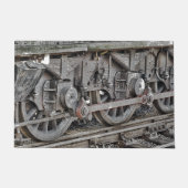 PAILLASSON ROUES DE TRAIN À VAPEUR (Devant)