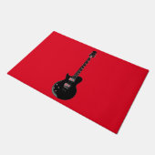 Paillasson Rouge Black Pop Art Guitare électrique (Incliné)