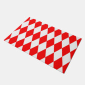Paillasson Rouge blanc Arlequin Diamants Checkers Design (Incliné)