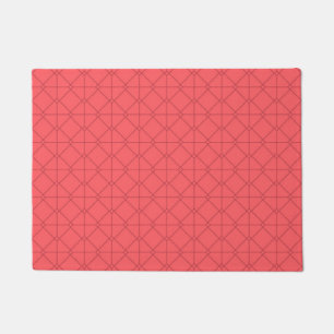 Paillasson Rouge pastel, cool, tendance, illustration décorat