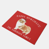 Paillasson Rough Collie Noël (Incliné)