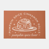 Paillasson Rouleaux de cannelle à épices citrouilles (Devant)