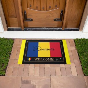 Paillasson Roumanie et Roumanie Flag house matelas / sports B