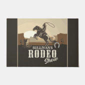 Paillasson Roundup Cowboy Rodeo Show Personalized (Devant)