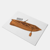 Paillasson Rowboat cartoon illustration (Incliné)