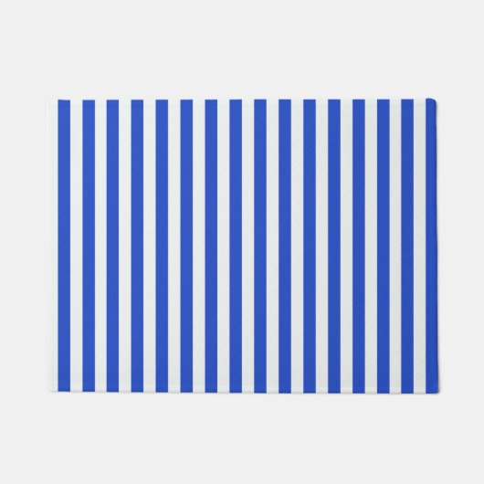 Paillasson Royal Blue Combination Stripes par Shirley Taylor (Devant)