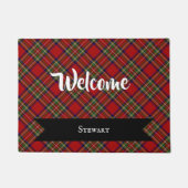 Paillasson Royal Stewart Clan Scottish Tartan Plaid Motif (Devant)