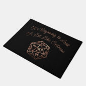 Paillasson RPG Critmas | Copper Tabletop PnP Roleplayer Dice (Incliné)