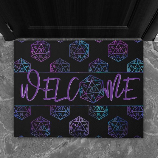 Paillasson RPG Dice | Nebula Tabletop PnP Roleplayer Welcome